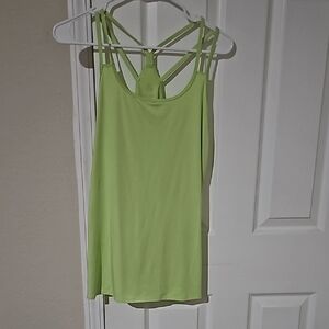 Tek Gear Green Scoop Neck Backless Tank Top